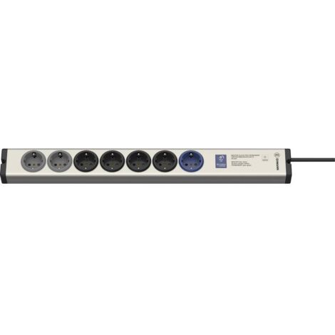 Ehmann 0615x00078001 Multipresa master / slave Alluminio (anodizzato), Nero Schuko 1 pz.