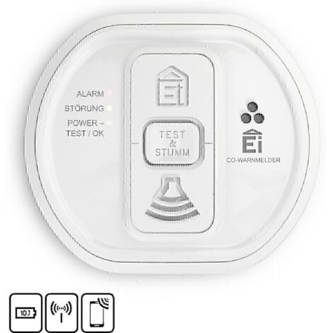 Ei Electronics Kohlenmonoxidwarnmelder 10-Jahres Batt.Funk Ei208iW-3XD