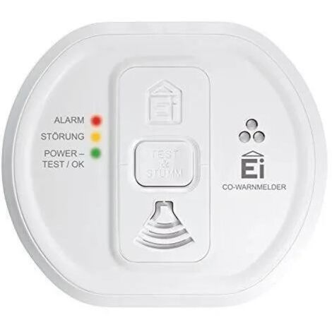 EI Electronics Professional I series Détecteur de monoxyde avec pile lithium de 10&nbsp;Année intégrée, connexion avec module radio ei200mrf-d Blanc, ei208iw