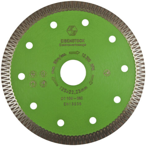 EIBENSTOCK Disque à tronçonner diamant Ø 125 mm pour coupe humide et sèche