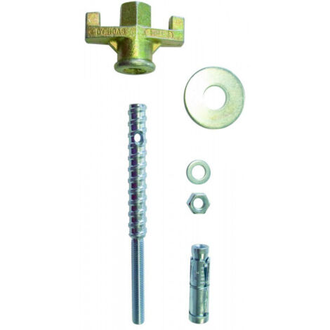 Eibenstock – Kit de fixation béton/pierre M12 – 10 chevilles Ø15mm – Vis de serrage rapide – Outil de pose inclus