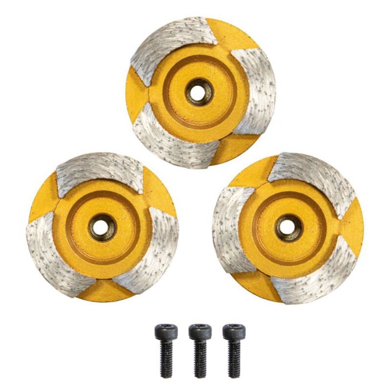 EIBENSTOCK Plateau de ponçage diamanté Ø 44mm Set de 3 pièces Béton - 37134000