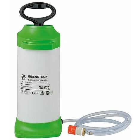 Eibenstock – Réservoir d'eau sous pression plastique 5L – Flexible 2,5m inclus – Pour chantiers humides et espaces confinés