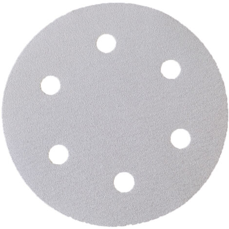 Eibenstock Schleifpapier Sortiment 6-fach gelocht/Klett, Ø 225 mm, je 5 Stück