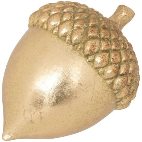EICHEL AUS KUNSTHARZ GOLD H9,5CM - Atmosphera créateur d'intérieur
