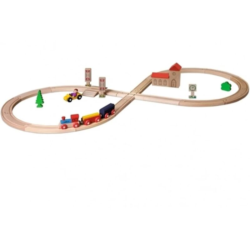 

Eichhorn Set de tren de juguete 35 piezas de madera 290 cm - Multicolor