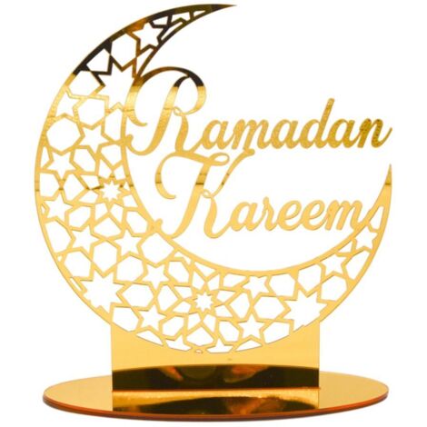 Eid Mubarak Acrylic Ornament Ramadan Decorations for Home Muslim Party Supplies Eid Ramadan Gifts