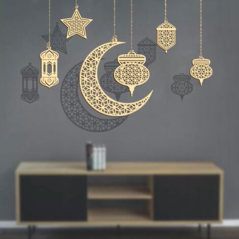 Eid Mubarak Anhänger Heimdekoration Islamischer Feiertag Tür Fenster