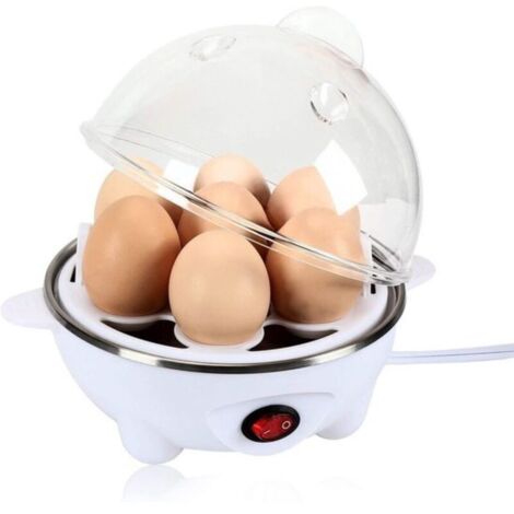 Eierkocher – Für 7 Eier – Multifunktional – Elektrisch – Eierkocher mit Timer – Automatische Abschaltung beim Dampfgaren – 350 W – Eier kochen, pochieren und garen
