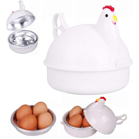 Eierpfanne für die Mikrowelle, 4 Portionen, antihaftbeschichtet, für Frühstück, Mittag- oder Abendessen
