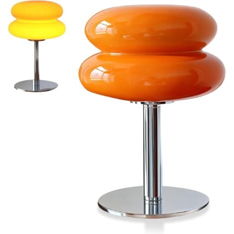 PARYOU Eiertarte Tischlampe, USB -energieeffiziente Pilzlampe Desk Nachtlicht für Schlafzimmer im Wohnzimmer Schlafzimmer Kinderzimmer (Orange)