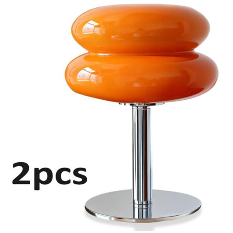 Eiertarte Tischlampe, USB -energieeffiziente Pilzlampe Desk Nachtlicht für Schlafzimmer im Wohnzimmer Schlafzimmer Kinderzimmer (Orange,2pcs)