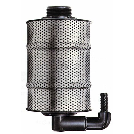 Eiettore con filtro in acciaio inox con filetto M1'1/4 e corpo in propilene