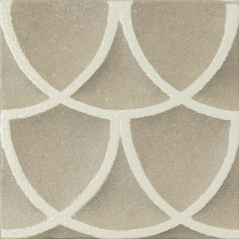 Eiffel Art Construction – Carrelage effet ciment 20x20 cm – Argile naturelle – Émail brillant – Fait main – Pour cuisines et salles de bain