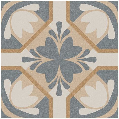 Eiffel Art Construction – Carrelage effet ciment 20x20 cm – Grès cérame pour intérieur et extérieur – Finition mate – Nuance peu nuancée
