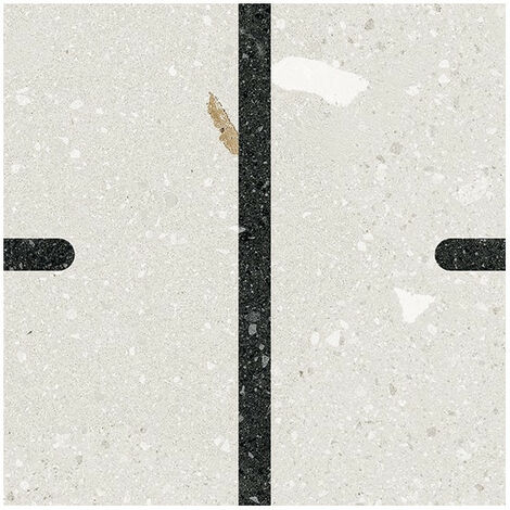 Eiffel Art Construction – Carrelage effet terrazzo 20x20 cm – Grès cérame – Finition mate – Usage intérieur et extérieur – R10 – Rectifié – Peu nuancé