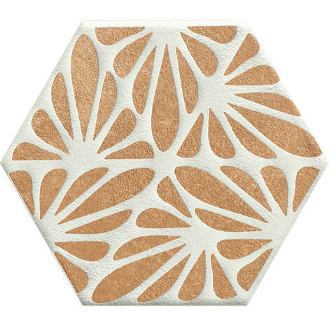 Eiffel Art Construction – Carrelage hexagonal effet ciment 25x21,6 cm – Céramique émaillée légèrement brillante – Bords irréguliers pour décoration intérieure