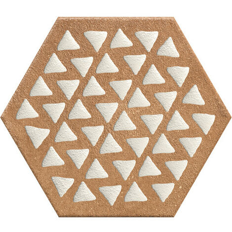 Eiffel Art Construction – Carrelage hexagonal effet ciment 25x21,6 cm – Grès cérame R10A mate – Finition légère brillance – Vendu par boîte de 1.18m²