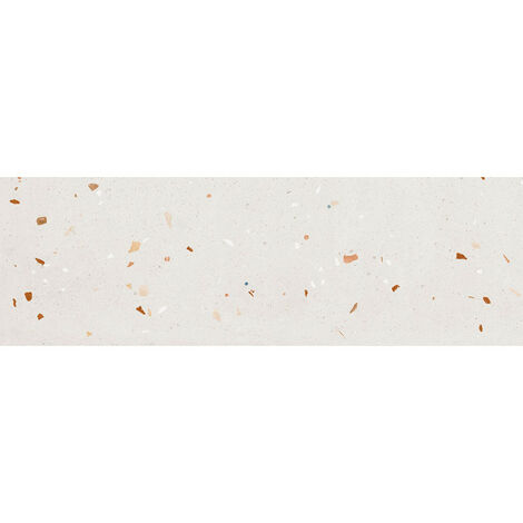 Eiffel Art Construction – Carrelage mural faïence effet terrazzo 32x99 cm – Pâte blanche – Finition mate – Rectifié – Pour intérieur – Boîte de 1,27m2