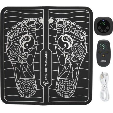 Eiffel Tapis de Masseur Électrique des Pieds USB LCD EMS Coussin de Massage des Pieds Stimulateur de Pieds