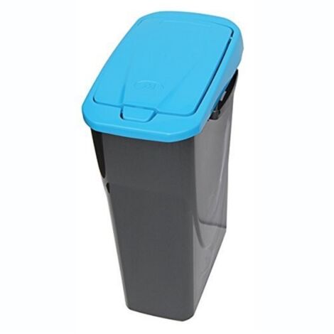Eimer 25 Liter ecobin mit Deckel blau 21,5x36x51cm mondex