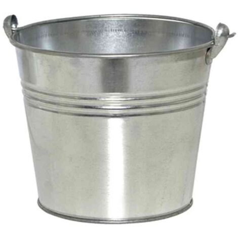 Eimer mit Ösenhenkel 1,5 l, verzinkt Stahlblech silber