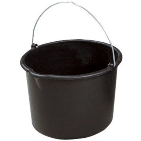 Eimer mit Tülle, 12 Liter schwarz