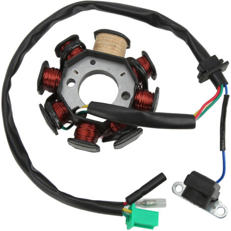 Ein 8-poliger, 8-Spulen-Magnetzündgenerator, geeignet für 125ccm-, 150ccm-, 152QMI- und 157QMJ-Motoren von in China hergestellten Rollern, Quads, Karts und Mopeds.