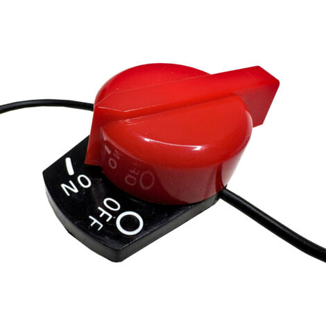 Ein-Aus-Drehschalter Mechanischer Regler mit Ringkabelschuh und Steckkontakt für Motorpumpe uvm.