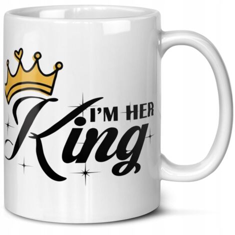 Ein Geschenk für ihn zum Valentinstag, Jahrestag, Tasse, Ich bin ihr König, Geschenke für Paare