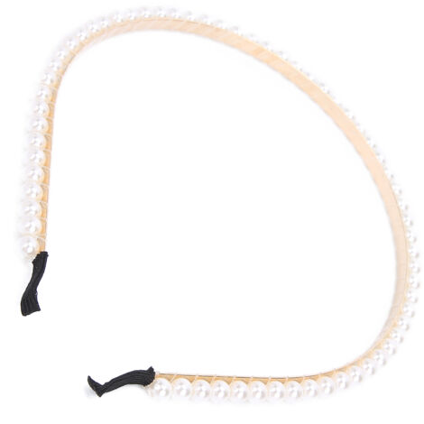 Ein mit Legierungsperlen verziertes Brautstirnband, ein elegantes Haaraccessoire für Zeremonien und besondere Anlässe