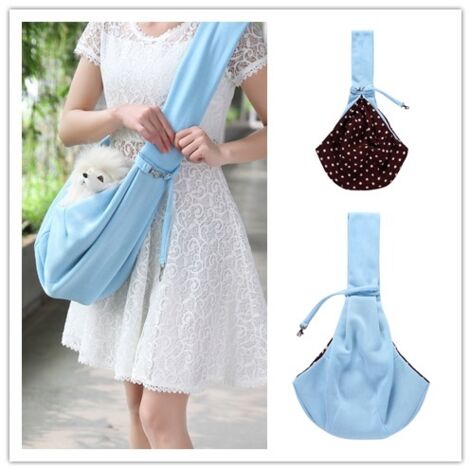 Ein-Schulter-faltbarer tragbarer Katzenrucksack (Blau)