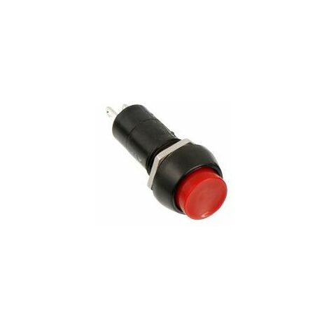 Einbau-Druckschalter PBS-11A, rund, Ein/Aus, rot