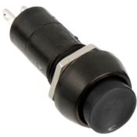 Einbau-Druckschalter PBS-11A, rund, Ein/Aus, schwarz