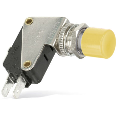Einbau-Drucktaster DS438, 7,5 A/250 V, gelb