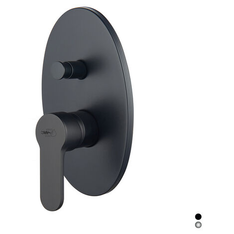 Einbau-Einhand-Brausebatterie mit Umsteller – Serie Paco – Chrom