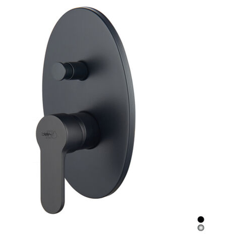 Einbau-Einhand-Brausebatterie mit Umsteller – Serie Paco – Chrom