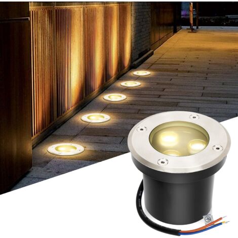 Einbau-LED-Außenstrahler, 3 W, warmweiß, IP65 wasserdicht, für Garten, Terrasse, Pool, langlebig, 230 V - SONSTIGES