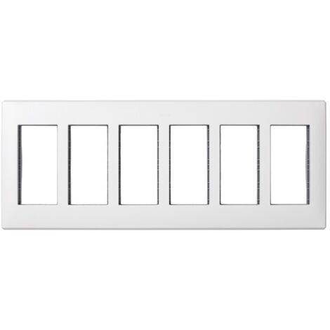 Einbau-Rahmen 6 Module weiß SIMON 51010106-030