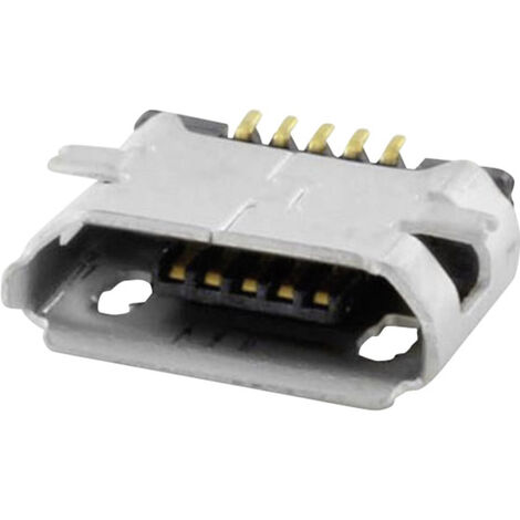 Einbaubuchse Micro USB Buchse, Einbau horizontal MICUB5BBS 1 Port MICUB5BBS econ connect Inhalt: 1 S