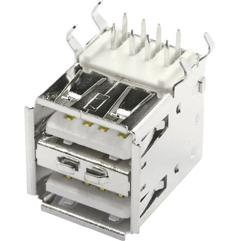 Einbaubuchse USB-A Print 2xUSB Buchse, Einbau horizontal USBBU2A 2 Ports USBBU2A econ connect Inhalt