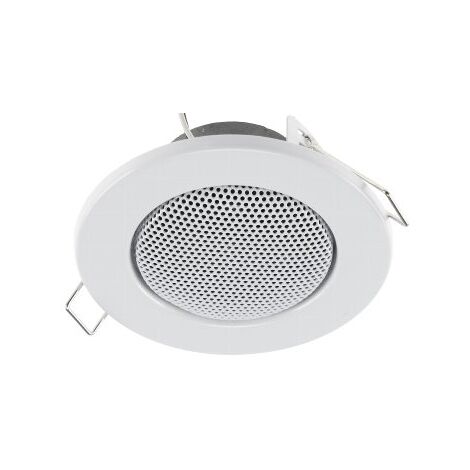 Einbaulautsprecher Wand & Decke, 8cm, LED-Strahler Optik, Weiß