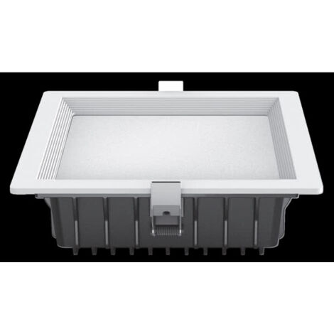 Einbauleuchte Led Intego Pro Cuad. 32w 1880lm 7x22x22 cm Weiß 6400k Schnitt 19x19 cm