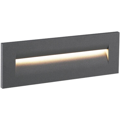 Einbauleuchte Wand Amberes Ip65 Led Smd 9w 760lm Cri80 3000k 42º Anthrazit