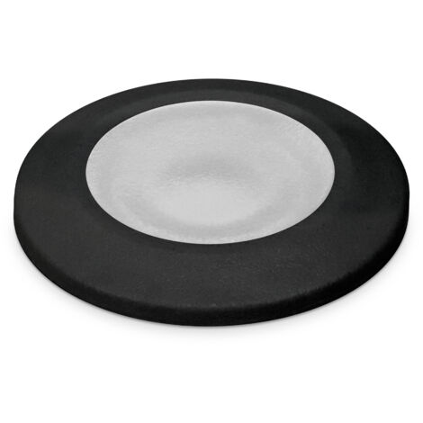 Einbauleuchte Wand Und Boden Rain Round Opal Ip67 G9 Led Bulb 1.70w 170lm Cri80 3000k Schwarz