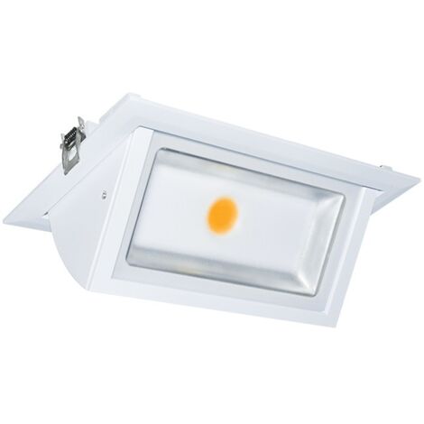 Einbaulicher, neigbarer rechteckiger Spot STELLA 235x145mm - 3000K Warmweiß - 30W