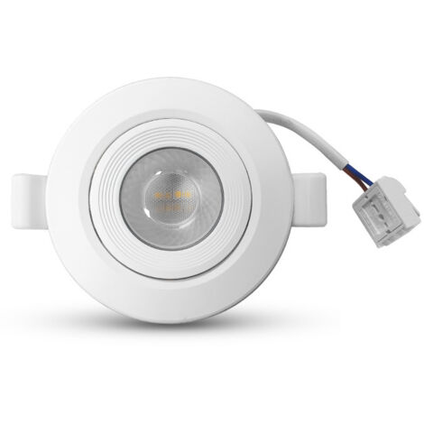 Einbaulicher schwenkbarer LED-Spot CARAT II ECO IP20 Weiß - Ø115 x 23,5 mm Ø95 mm - 4000K Neutralweiß - 10W - 800 Lm