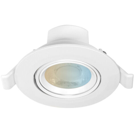 Einbaulicher, schwenkbarer LED-Spot weiß CARAT II CCT ECO IP20 5W