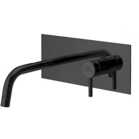 Einbaumischer für mattschwarzes Waschbecken – Paffoni Light