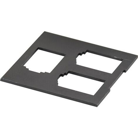 Einbauplatine Datentechnik Unterflur, 19,35 x 21,55 mm schwarz